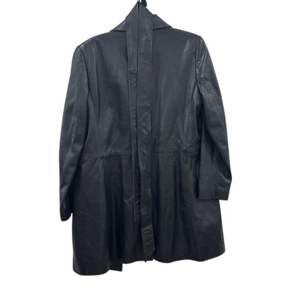 Dana Buchman Lambskin Leather Trench – Hailey Bieber Vibes – Size 14 - Picture 4 of 4